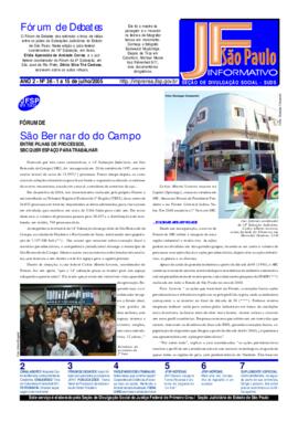 JFSão Paulo Informativo  : ano 2, n. 36, julho 2005