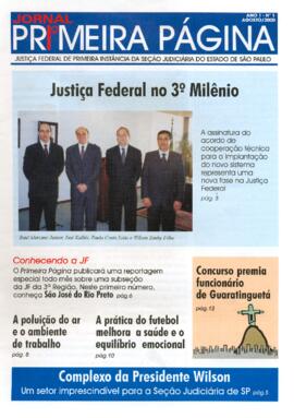 Jornal Primeira Página : ano 1, n. 1, ago. 2000