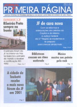 Jornal Primeira Página : ano 1, n. 7, mar. 2001