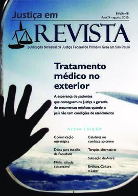 Justiça em Revista : Ano 9, n.48, ago. 2015
