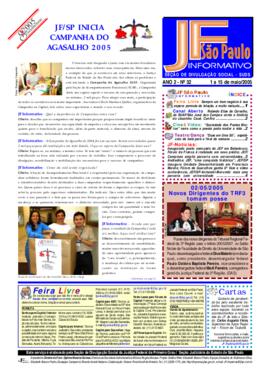 JFSão Paulo Informativo  : ano 2, n. 32, maio 2005