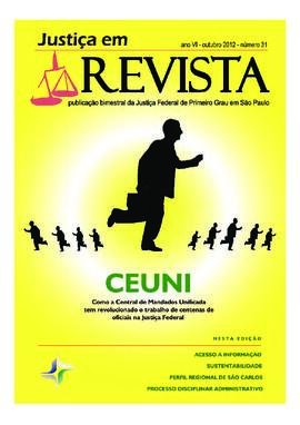 Justiça em Revista : Ano 6, n.31, out. 2012