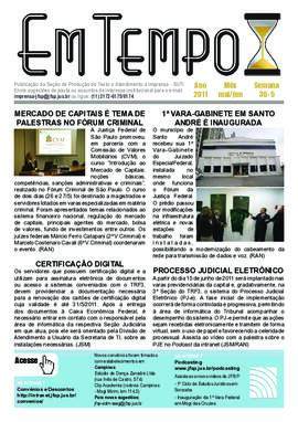Informativo Em Tempo : semana de 30/05/2011 a 05/06/2011