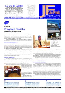 JFSão Paulo Informativo  : ano 2, n. 38, agosto 2005